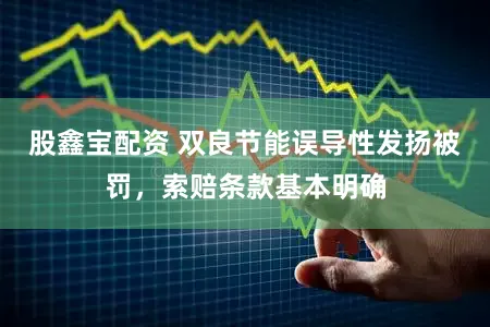 股鑫宝配资 双良节能误导性发扬被罚,索赔条款基本明确