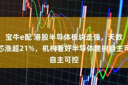 宝牛e配 港股半导体板块走强，天数智芯涨超21%，机构看好半导体建树自主可控