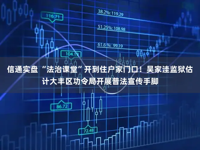 信通实盘 “法治课堂”开到住户家门口！吴家洼监狱估计大丰区功令局开展普法宣传手脚