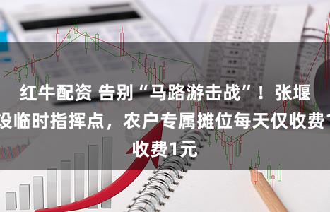 红牛配资 告别“马路游击战”!张堰镇设临时指挥点,农户专属摊位每天仅收费1元