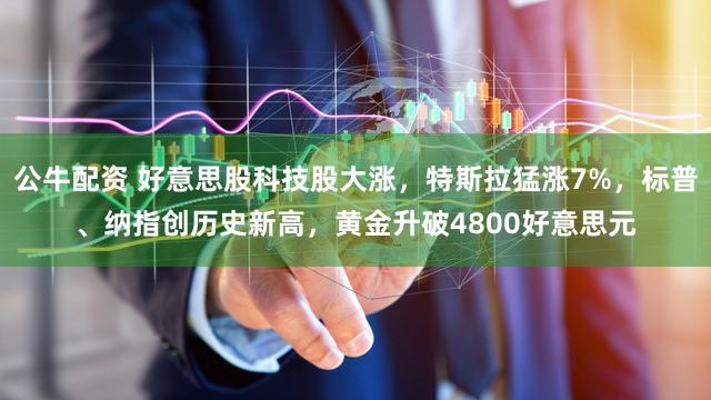 公牛配资 好意思股科技股大涨,特斯拉猛涨7%,标普、纳指创历史新高,黄金升破4800好意思元